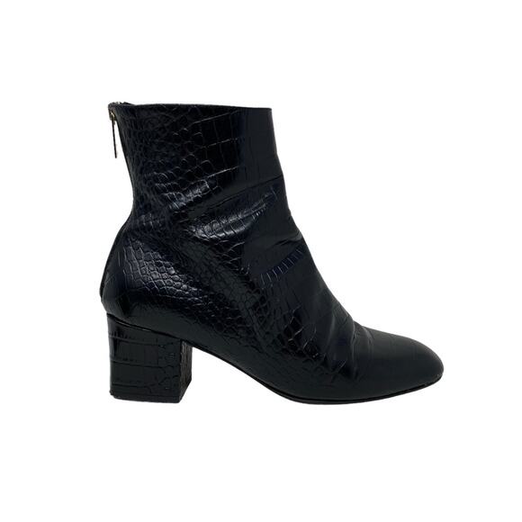 Tamara Mellon Vadim Leather Croc Bootie Size 39 or US 9 - Picture 3 of 15